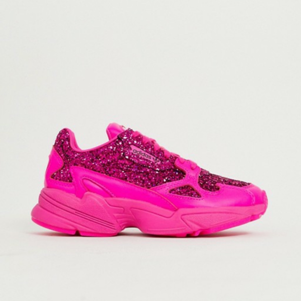 Adidas Originals Falcon Pink Glitter sneakers
